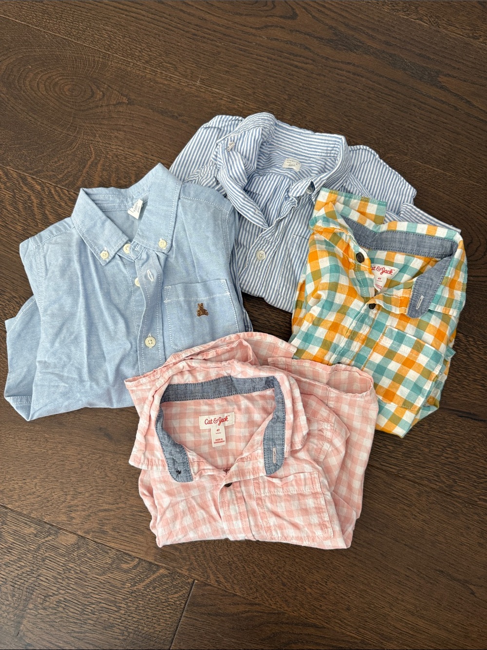 Boys 3T/ 4T Button Down Shirt Bundle – 4 Shirts – Cat & Jack + Oxford